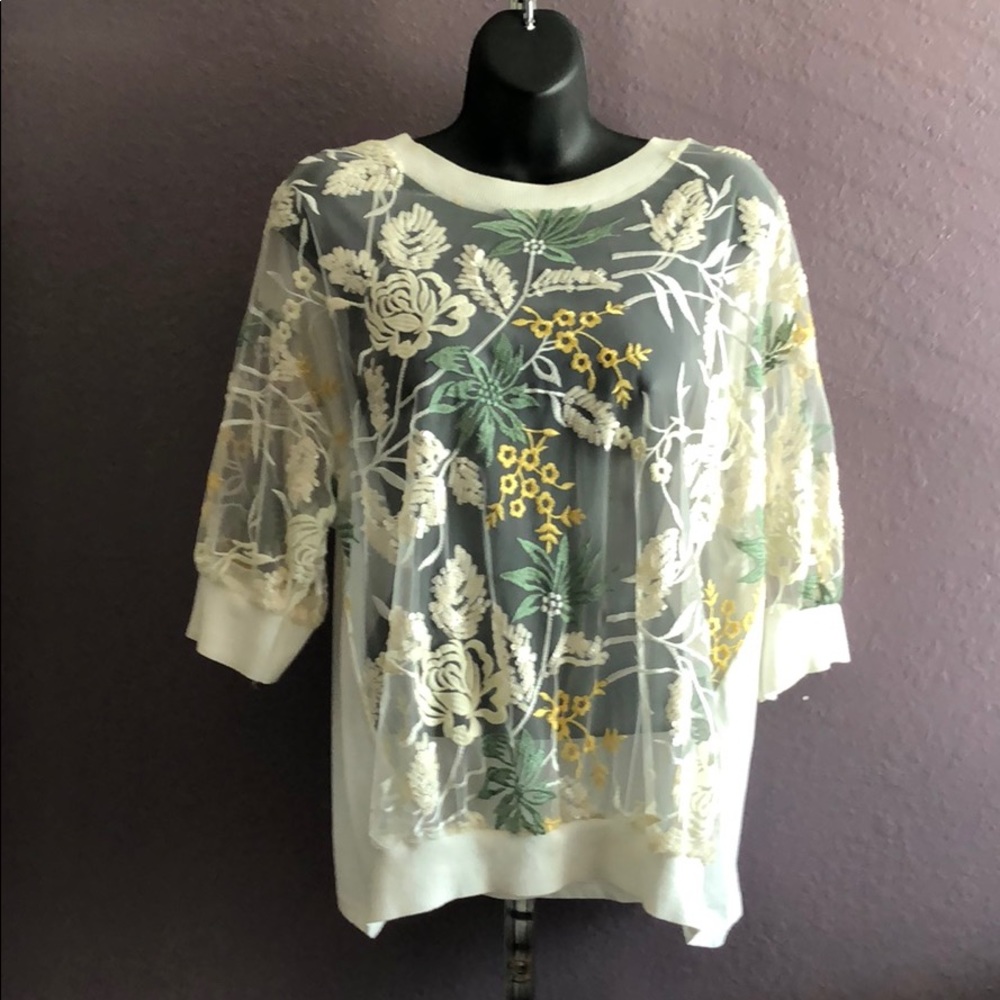 ZARA Floral Design Top